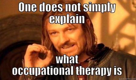 Meme of Pediatric Occupational Therapy