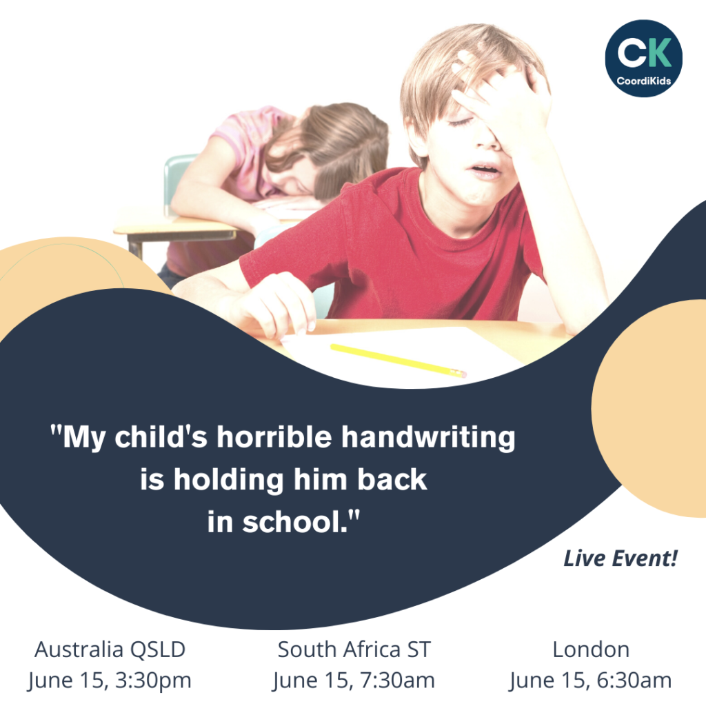 My child's horrible handwriting is holding him back in school. Live event
